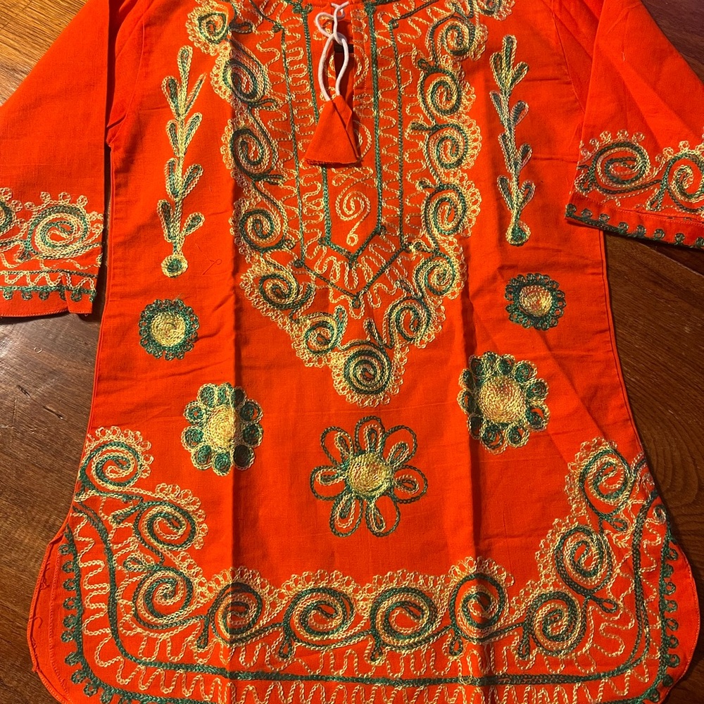 Kurta Outfit for Women/Child~Size 24~Beautiful Orange/Green/Yellow
